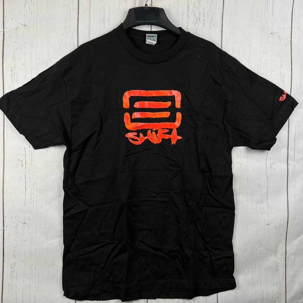 Vintage Shift Motocross Motorcycle Racing‎ Large Casual T-Shirt Black New Men